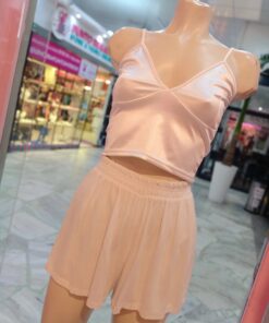 Top saten blanco