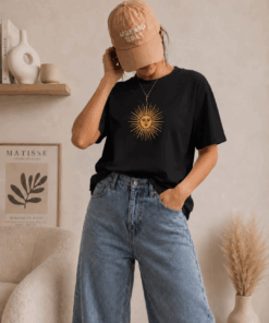 Remera sol de mayo negra